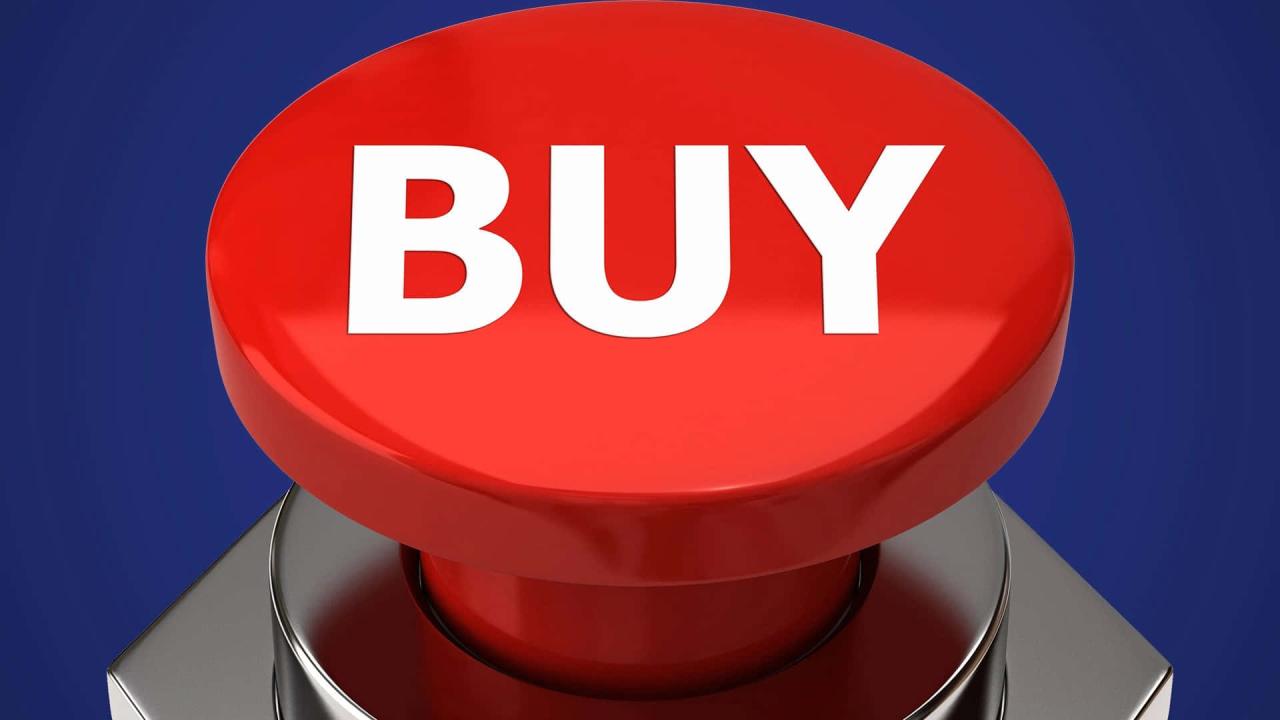 Download A Red Button With The Word Buy On It | Wallpapers.com How to Buy Anti Aging Skincare Safely Online