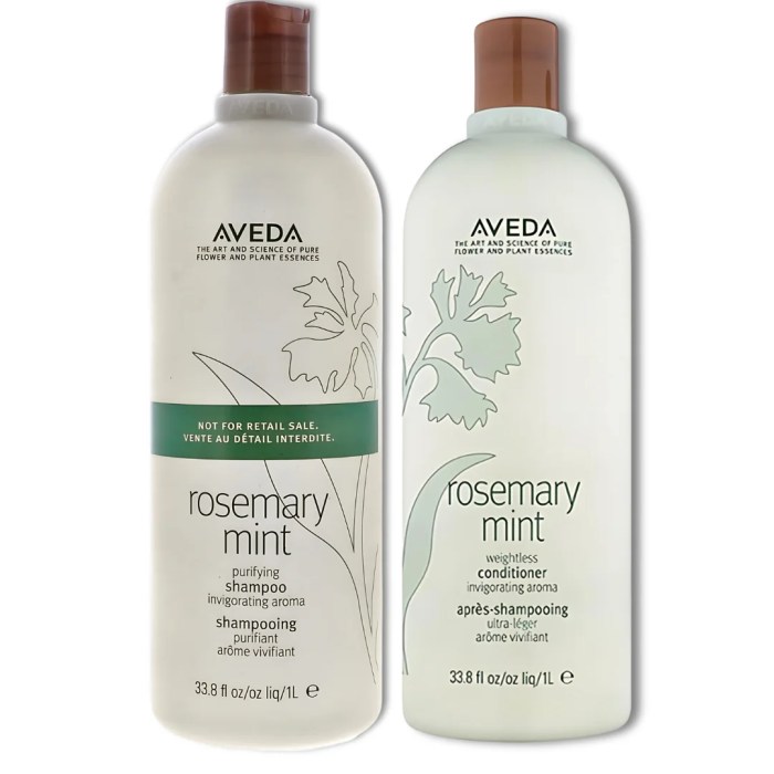Aveda Rosemary Mint Purifying Shampoo Scalp Health Volume Test