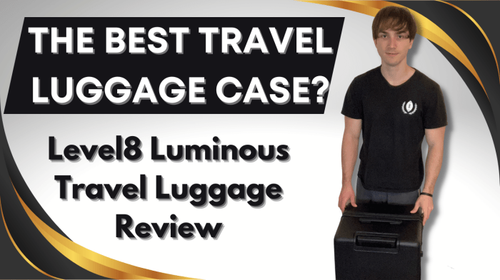 Level8 Luminous Trunk Luggage Testing the Unique Wide-Handle Design