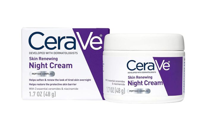 Cerave Skin Renewing Night Cream Peptide Ceramide Night Care
