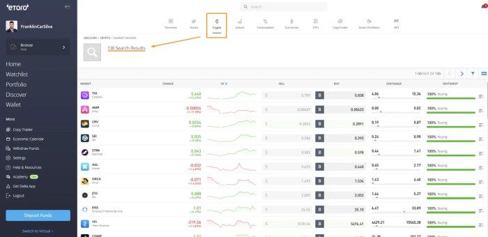 EToro Crypto Trading Platform for Investors